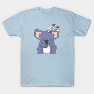 Pixel Art Sleepy Koala T-Shirt